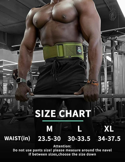 BVVU Weight Lifting Belts for Men Quick Locking Gym Belt for Workout Lumbar Support,Cross Training,Squat Belt Fitness Equipment
