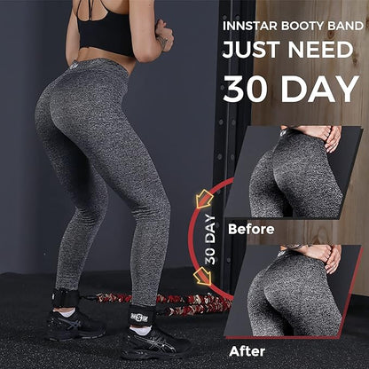 INNSTAR Booty Resistance Band Vertical Jump Trainer Leg Strength Resistance Bands Set for Basketball Triple Jump Football Volleyball Training Provide, Substitute for Plyometric Jump Box