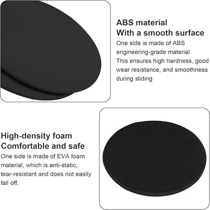 Upgrade Sport Core Sliders for Working Out - Dual Sided Glide Discs for Full Body Workout on Carpet or Hardwood Floor - Fitness & Home Exercise Equipment for Athletes