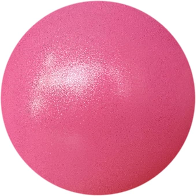 AppleRound 9-inch Pilates Ball, Pack of 2 with 1 Pump, Small Exercise Ball for Pilates, Yoga, Fitness, Physical Therapy, Stability Core Training (Pink)