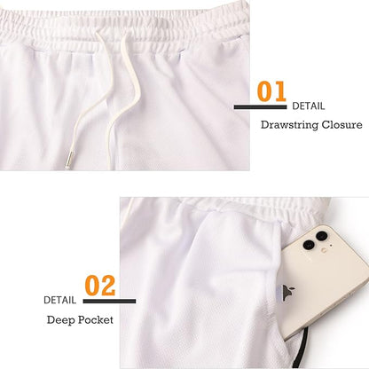 Surenow Mens Running Gym Shorts 3 Inch Breathable Lightweight Athletic Sport Shorts Training Workout Shorts with Pockets