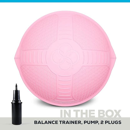 Bosu Half Ball Home Balance Exercise Trainer for Strength and Flexibility Workouts with Built to Last Burst Resistant Material and Hand Pump