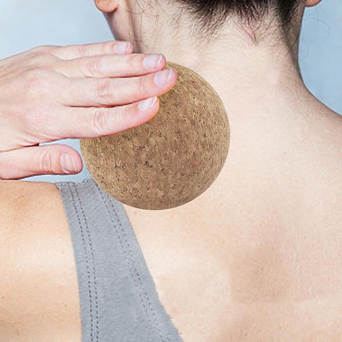 3X Cork Massage Ball Set for Effective Muscle Recovery