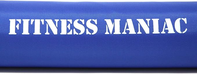 FITNESS MANIAC Barbell Squat Bodybuilding Neck Shoulder Sponge Foam Protector Bar Pad Weight Lifting Olympic and Standard - 15.5” Blue Color
