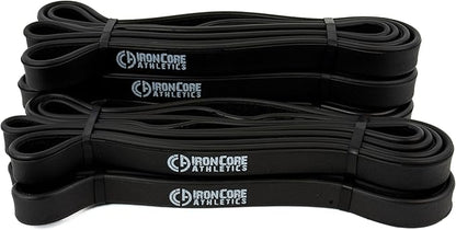 Premium Exercise Bands - Ultra Durable, Non-Slip, Comfort-Edge Resistance - Tested Over 30K Pulls - Three