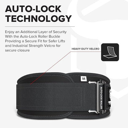 Weight Lifting Belt for Men and Women - Great for Squats, Deadlift, Lunge, Exercises and Training - Best for Olympic, Cross-Training and Bodybuilding Workout
