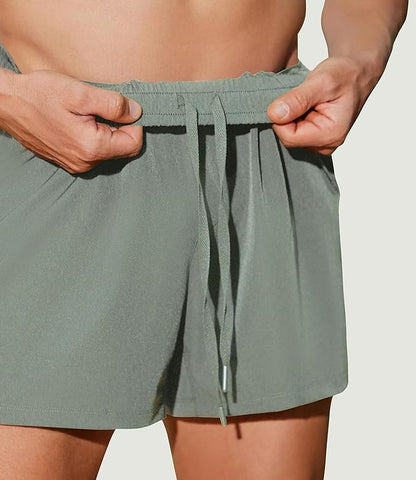 PINSPARK Men's Workout Shorts 5" Lightweight Running Shorts Quick Dry Athletic Gym Shorts with Zip Pocket Towel Loop