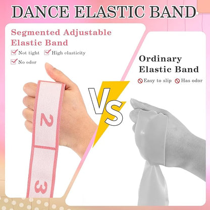 Stretch Strap for Kids Elastic Gymnastic Stretching Ballet Dance Band with 8 Loops Adjustable Exercise Training Resistance Strap for Children Stuff Pilates Latin Yoga Equipment