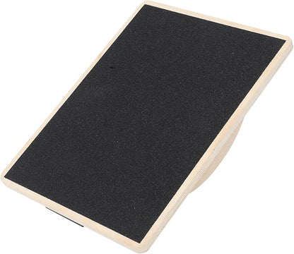 PRETYZOOM Solid Wood Stability Board for Adults Non-slip Yoga Exercise Trainer Coordination Fitness Wobble Board Home Workout Core Training
