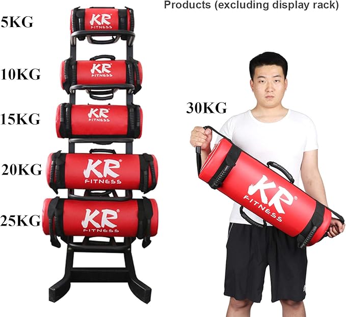 Jianyana 5-30 kg Sandbag Training Filled Weight Sand Power Bag, Weight-Adjustable Fitness Powerbag Sandbag, for Weightlifting, Running, Sports and Powerlifting