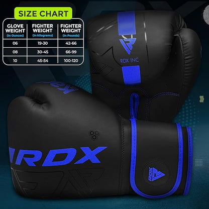 RDX Kids Boxing Gloves Sparring and Muay Thai Maya Hide Leather, Kara Patent Pending Junior Training Mitt for Kickboxing, Punching Bag, Focus Pads, MMA, Thai Pad, Double End Ball Punching Gloves