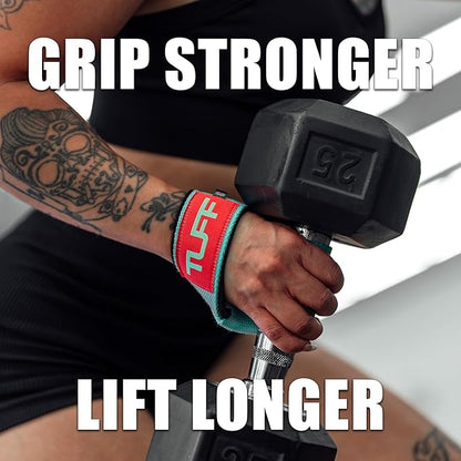 Tuff Lifting Straps - Wrist Straps for Weightlifting, Deadlifts, Powerlifting, and Strength Training - Ideal for Men and Women