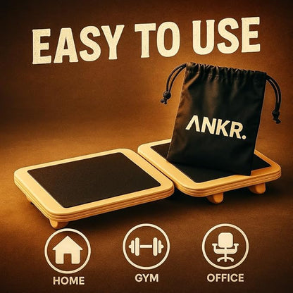 ANKR Ankle Balance Board | Stability Trainer for Ankle Strength, Mobility & Sprain Recovery | Non-Slip Wobble Board for Plantar Fasciitis Relief, Physical Therapy & Injury Prevention