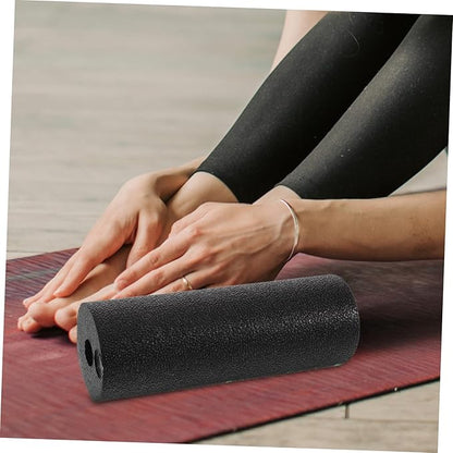 Toyvian Soft Foam Yoga Roller Mini Fitness Yoga Column for Deep Tissue Muscle Massage Portable Body Workout Roller Black