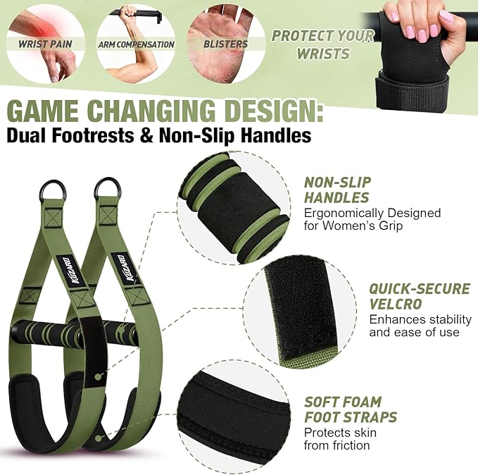 Upgraded Pull Up Assistance Bands for Women, Heavy Duty Resistance Bands with Handles, Exercise Band with Door Anchor, Workout Band Set for Pull Up Bar, Full Body Sculpting,Muscle Training, Home Gym