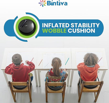 2 Pack Wobble Cushion Balance Disc - Wiggle Seat & Balance Pad for Exercise, Physical Therapy, Sensory Kids - Stability Disc, Dog Balance Disc