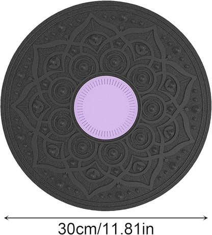 Wobble Balance Board - Non Slip Balancing Trainer, with Massage Points, 360 Degree Rotation, Workout Core Trainer for Home Gym Yoga Core Training, Sturdy Fitness Equipment 11.81 Inches