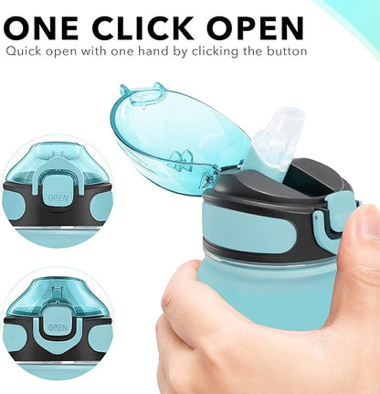 Enerbone 32 oz Drinking Water Bottle with Times to Drink and Straw, Motivational with Carrying Strap, Leakproof BPA & Toxic Free, Ensure You Drink Enough Water for Fitness Gym Outdoor