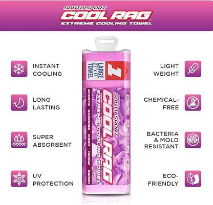 Cool RAG Extreme Cooling Towel for Heat Relief - PVA Cooling Towel for Workout, Gym, Running and for Other Outdoor Sports - Cooling Rag for Neck - Cool Towel for Quick Cooling