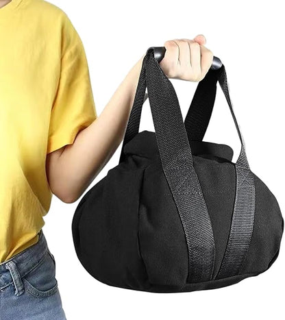 Adjustable Weight Sandbag, 0–35 Lbs Kettlebell Training Equipment, Portable Workout Bag with Handle for Fitness Strength Training Bodybuilding Yoga and Home Gym Exercise
