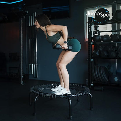 JumpSport 39" ESSENTIAL Fitness Trampoline | Model 220, 230, 250 | Exercise Trampoline | 30 Low-Impact Bungees