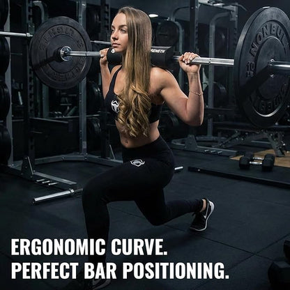 Advanced Squat Pad - Barbell Pad for Hip Thrusts, Squats & Lunges - Neck & Shoulder Squat Bar Pad Cushion Support Foam for Extra Comfort