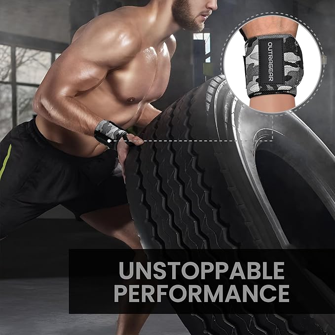 18" OG-Grade Wrist Wraps for Weightlifting – Heavy Duty Wrist Support with Thumb Loop & Lockdown Strap – Wrist Straps for Powerlifting, Bench Press & Gym Training
