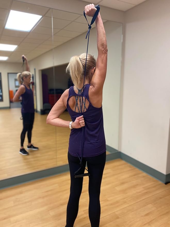 Exerband Triple Loop Exercise Intermediate Kit, 3 Unilateral Loop Tubes, 1 Web Anchor Strap with Metal Hook, and 1 Instruction Sheet - Portable Resistance Training Kit - Designed to Fit Any Standard