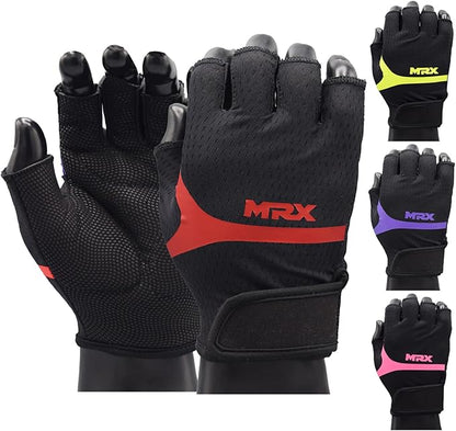 MRX Ladies Weight Lifting Gloves Women Fitness Training Exercise Glove Anti Slip Padded Shock-Absorbing Extra Grip Crossfit Multi Colors
