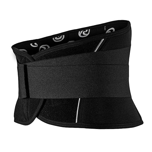 Rehband X-Stable Back Support, Neoprene back compression support 5mm, strong support for fitness and daily life, stabilizes lower back, Colour:Black, Size:XX-Large