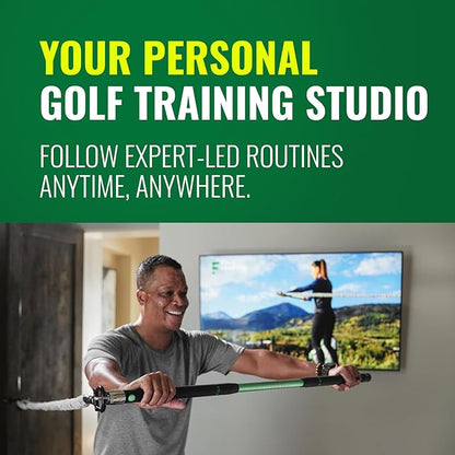 GolfForever Swing Trainer – Golf Fitness & Training System for Strength, Flexibility & Swing Power – Includes Membership & Premium Training Bar for Golf-Specific Workouts