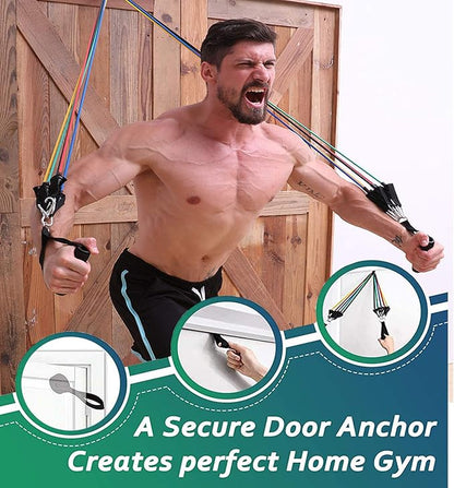 Heavy Duty Door Anchor for Resistance Bands - Secure Attachment, Won't Damage Door - Ideal for Fitness Workout