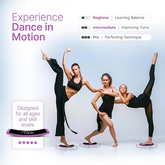Premium Turn Board for Dancers & Skaters – Improve Turning, Balance & Spins Technique | Ballet, Ice Skating & Dance Training Equipment