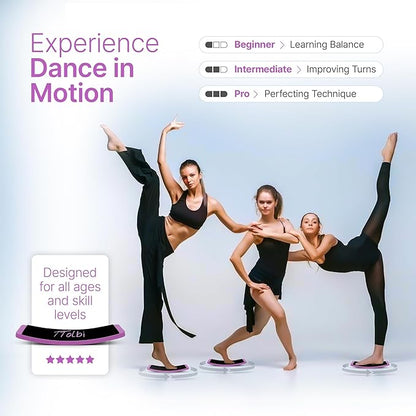 Premium Turn Board for Dancers & Skaters – Improve Turning, Balance & Spins Technique | Ballet, Ice Skating & Dance Training Equipment