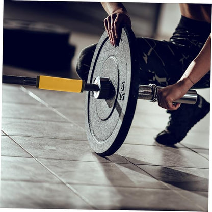 2pcs Portable Nonskid Barbell Mat Removable Cover for Horizontal Bars Anti-slip Grip Protector for Weight Lifting Hip Thrusts and Dumbbells Orange