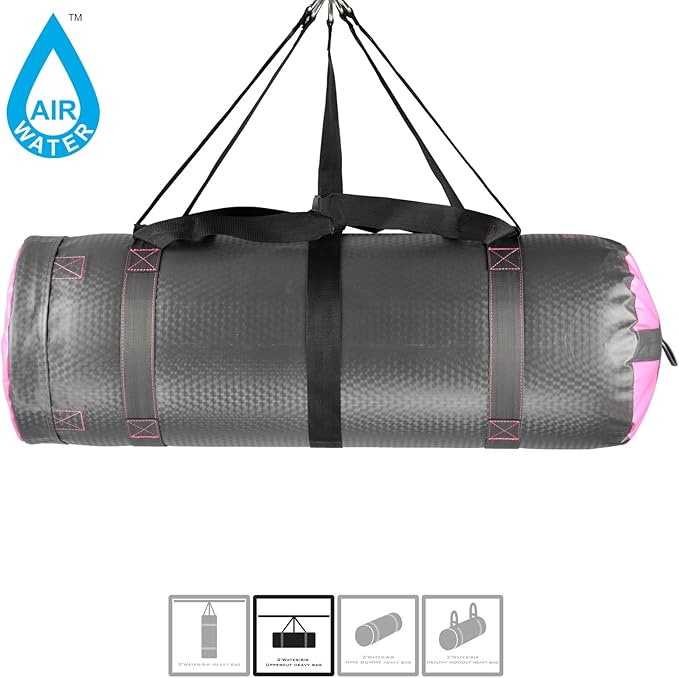 MaxxMMA 3 ft 4-in-1 Water/Air Heavy Bag | Training & Fitness, Uppercut Workout, MMA Grappling, Punching Bag