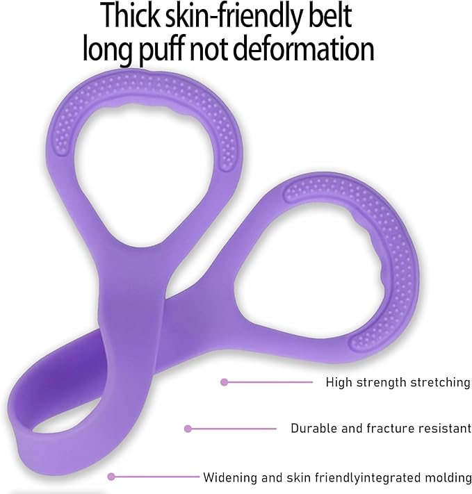 Figure 8 Resistance Band with Handles, Elastic Bands for Working Out,Arm,Back,Shoulder Training Elastic Ropes,Exercise Equipment for Yoga, Pilates,Physical Therapy Stretching