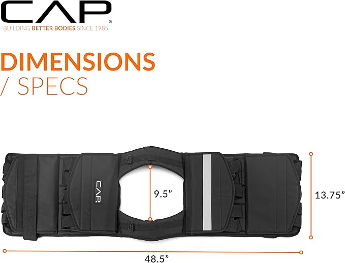 CAP Barbell Adjustable Weighted Vest | 20-150 lbs | Heavy-Duty Workout Vest with Removable Iron Weights for Strength Training, Cardio, Running, and Calisthenics