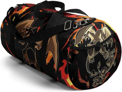 Anime Gym Bag for Women Men - Large Capacity Waterproof Workout Fitness Travel Sports Bags Fashion Street Camping ExpandaCLe Carry On Duffle Bag For Couple (CRZRD) PTY