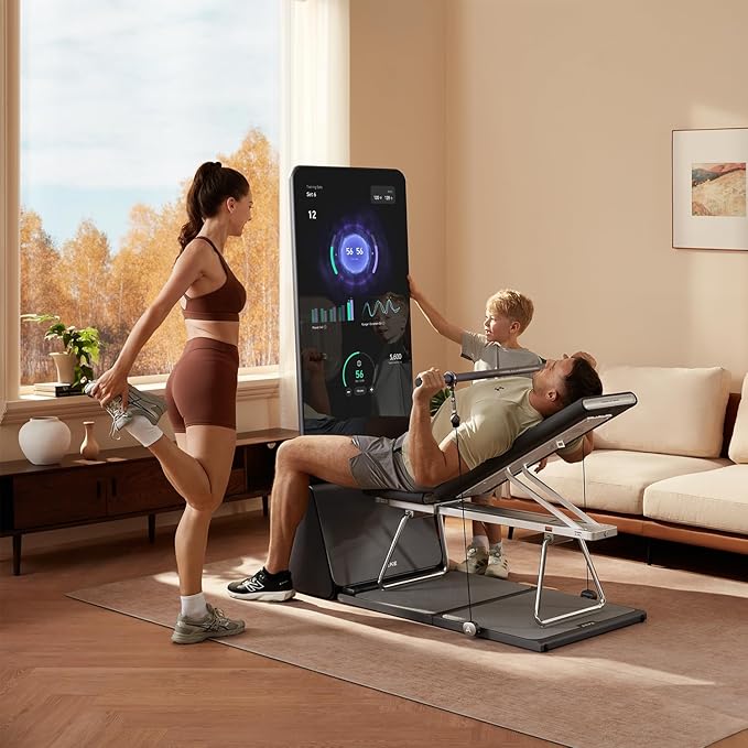 AEKE Smart Home Gym System- Fitness Mirror K1: AI-Powered All-in-One Fitness Machine for Full-Body Strength Training and Personalized Workouts