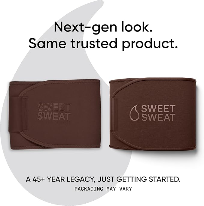 Sweet Sweat Waist Trimmer Toned Series - Premium Sweat Enhancing Fitness Belt for Women & Men - 5 Adjustable Sizes