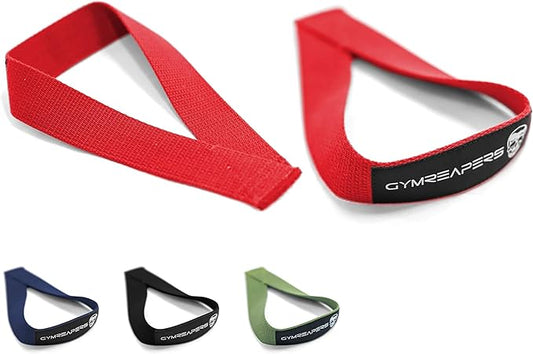 Gymreapers Olympic Lifting Straps for Weightlifting, Snatch, Clean, Powerlifting, Strongman, Deadlifts - Durable Cotton with Reinforced Stitching (Pair)