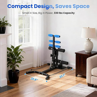 RELIFE REBUILD YOUR LIFE Deep Squat Machine, Adjustable Height Glute Trainer for Women, Core & Leg Workout Equipment for Home Gym, Butt & Thigh Toner