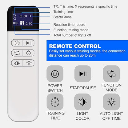 Sports Agility Lights Training-6 Modes,Reaction Training Light,Portable Fitness Lights Trainer, Improve Speed, Agility & Reaction Time Training Kit-Design Different Targeted Training