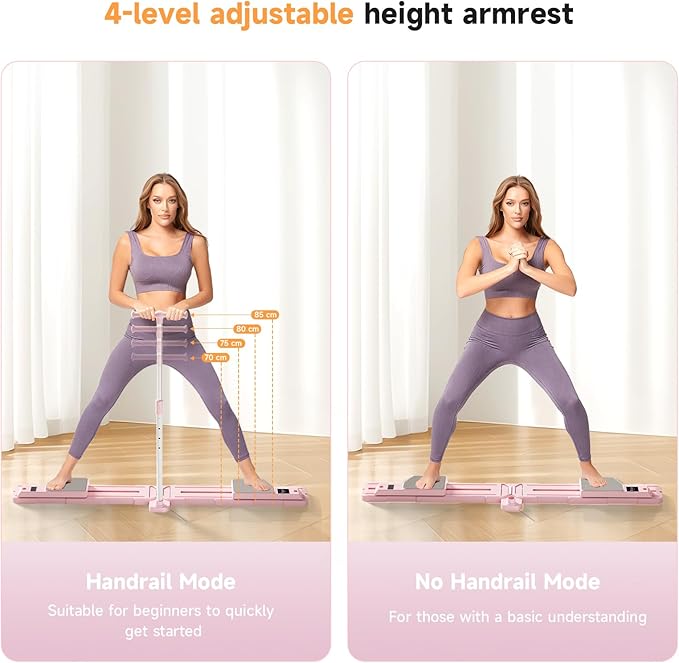 Foldable Ski Machine Exercise Equipment, Leg Exercise Machine, Multifunctional Pilates Board, Pilates Reformer Machine