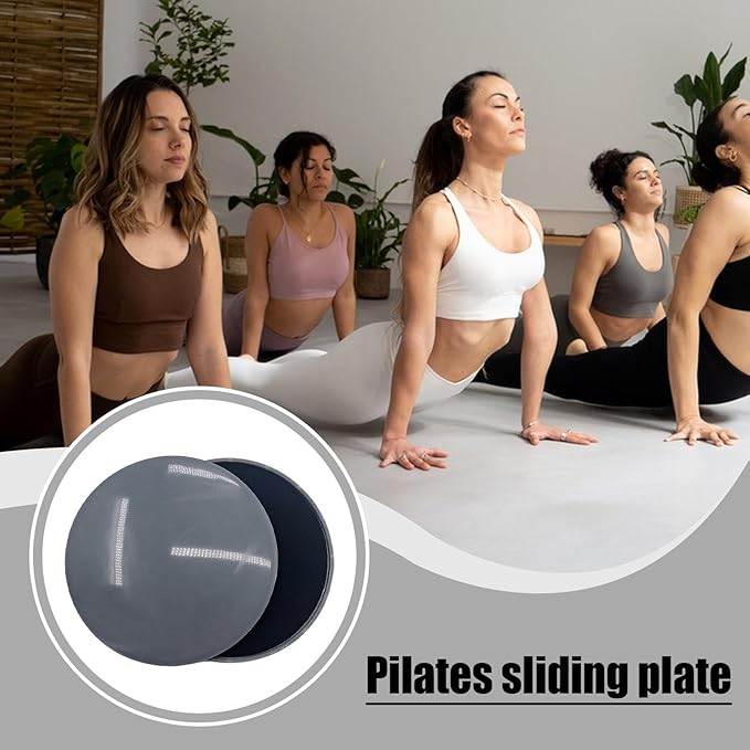 Gliding Discs For Abdominal Exercises - Core Sliders | Fitness Gliding Discs | Exercise Discs | Core Trainer | 2x Two-Sided Gym Sliding Plate Pads | Yoga Cushion For Carpet Or Hardwood Floors