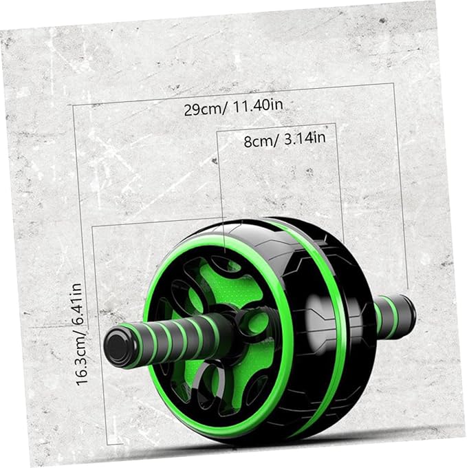 Abdominal Exercise Roller Thickened Steel Tube Wide Wheel Core Trainer for Men and Women Quiet Abdominal Wheel for Stomach and Back Strengthening Fat Burning Workout Equipment