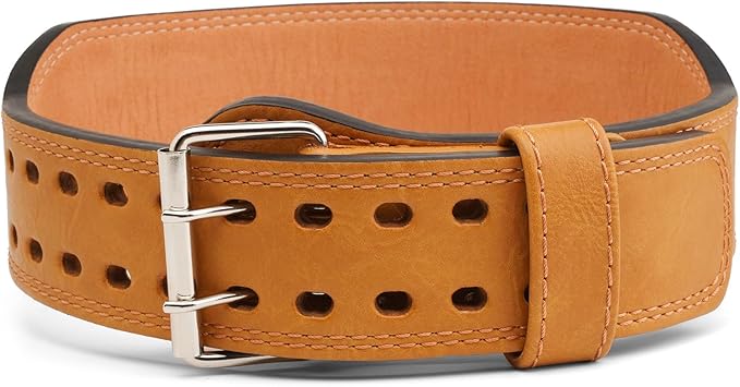 Weight Lifting Belt Gym Fitness, Padded Cowhide Leather Weightlifting Belt, Functional Powerlifting Belt Adjustable Weightlifting Belt