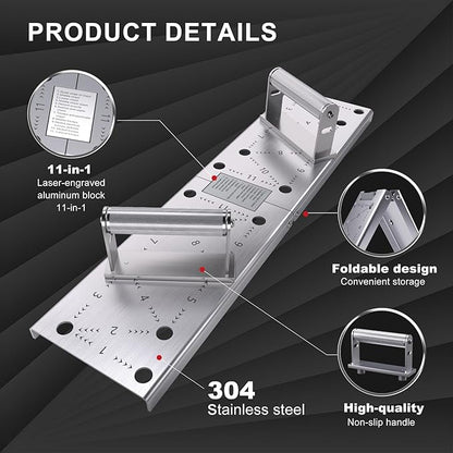 Push Up Bar - Heavy-Duty Stainless Steel Pushup Stands with Non-Slip Base, 500LB Capacity, Portable Home Gym Equipment for Strength Training & Floor Workouts