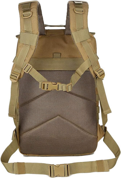 QT&QY 45L Military Tactical Backpacks Molle Army Assault Pack 3 Day Bug Out Bag Hiking Treeking Rucksack…